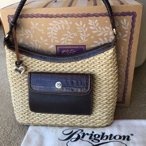 Brighton Vintage Straw Handbag